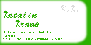 katalin kramp business card